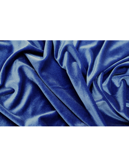 Tissu Velours Extensible Indigo clair -Au Mètre