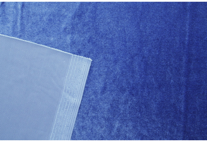Tissu Velours Extensible Indigo clair -Au Mètre