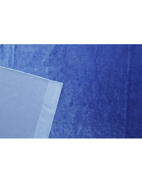 Tissu Velours Extensible Indigo clair -Au Mètre