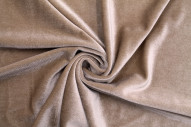Tissu Velours Extensible Beige -Au Mètre