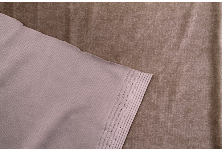 Tissu Velours Extensible Beige -Au Mètre