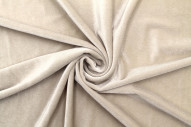 Tissu Velours Extensible Beige clair -Au Mètre