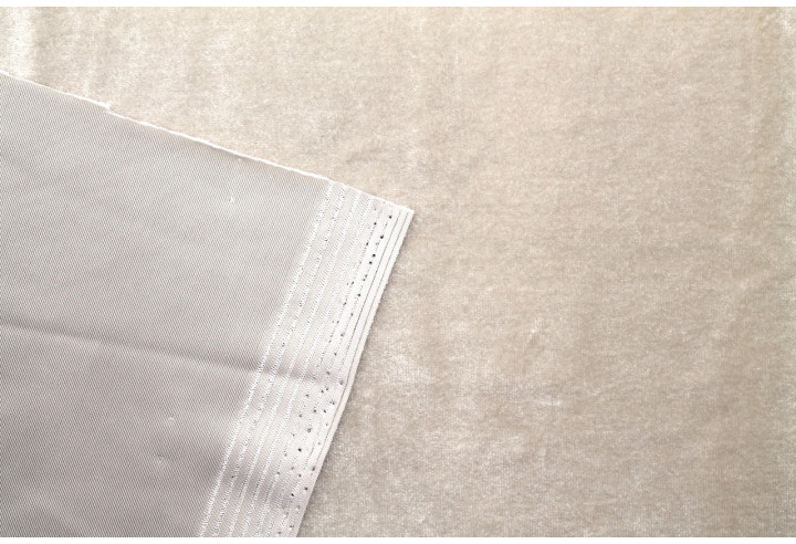 Tissu Velours Extensible Beige clair -Au Mètre