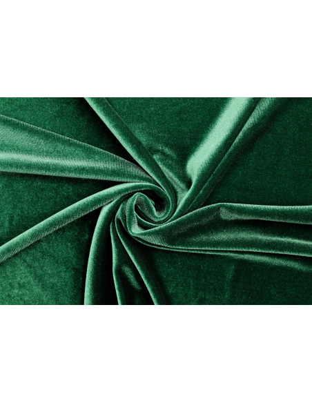 Tissu Velours Extensible Vert -Au Mètre