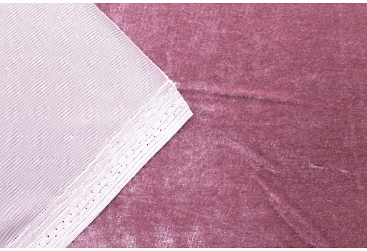 Tissu Velours Extensible Vieux Rose -Au Mètre