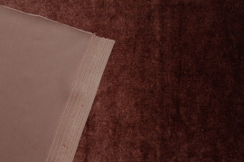 Tissu Velours Extensible Marron clair -Coupon de 3 mètres