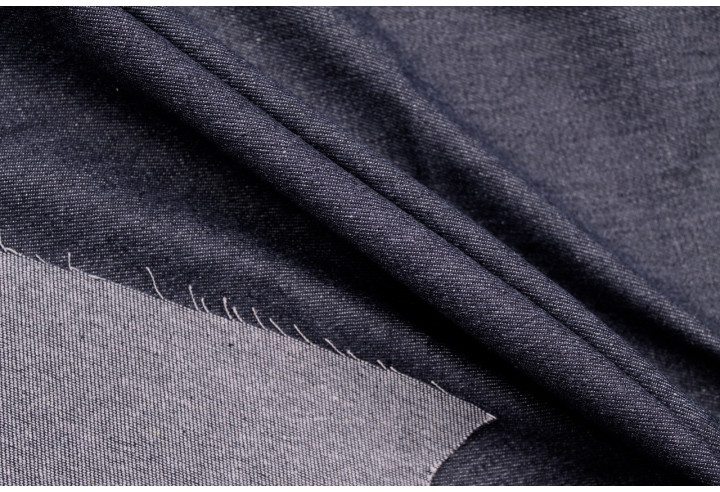 Tissu Jean Épais Bleu foncé -Au Mètre
