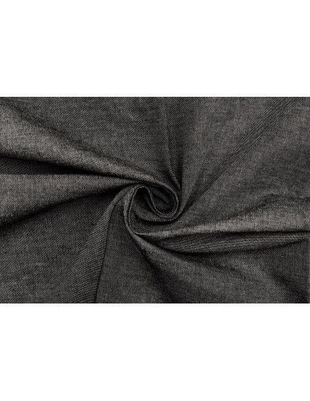 Tissu Jean Coton Chemise Noir -Au Mètre