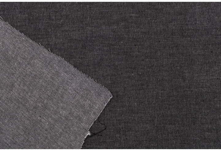 Tissu Jean Coton Chemise Noir -Au Mètre