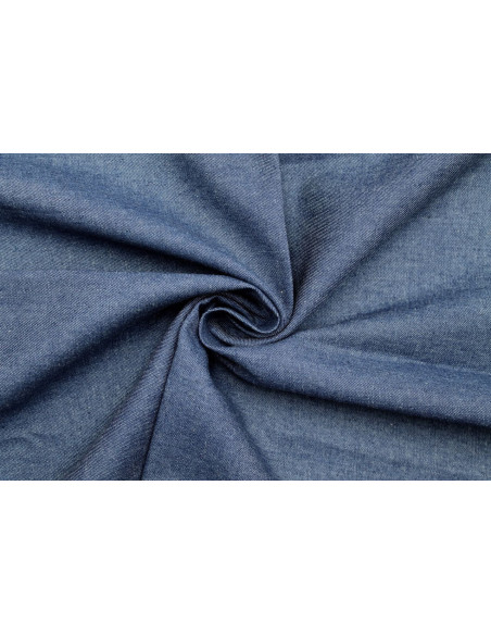 Tissu Jean Coton Chemise Bleu -Au Mètre