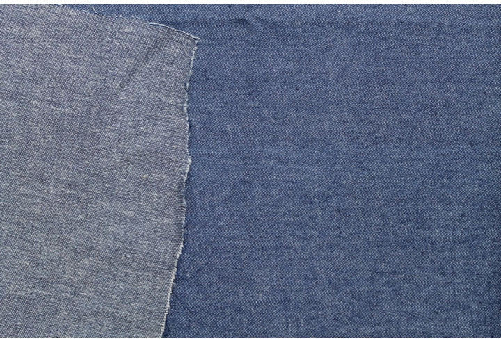 Tissu Jean Coton Chemise Bleu -Au Mètre