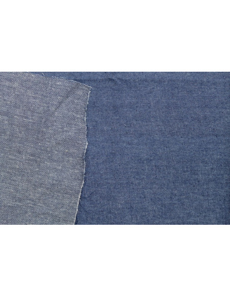 Tissu Jean Coton Chemise Bleu -Au Mètre