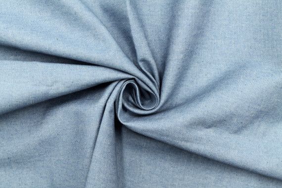 Tissu Jean Coton Chemise Bleu clair -Au Mètre