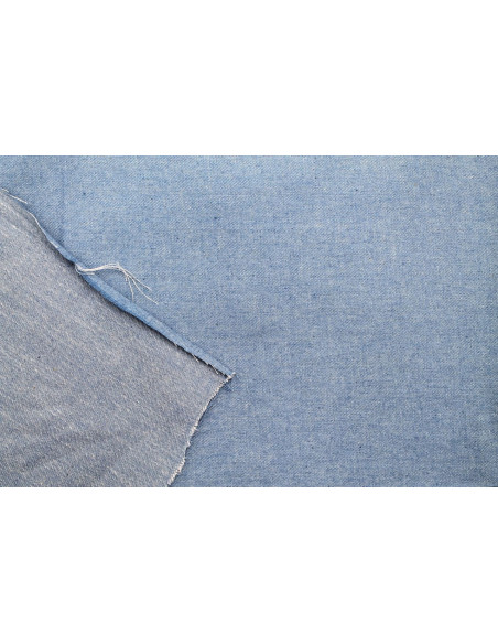 Tissu Jean Coton Chemise Bleu clair -Au Mètre