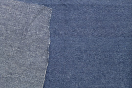 Tissu Jean Coton Chemise Bleu -Coupon de 3 mètres