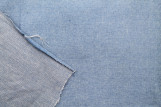 Tissu Jean Coton Chemise Bleu clair -Coupon de 3 mètres