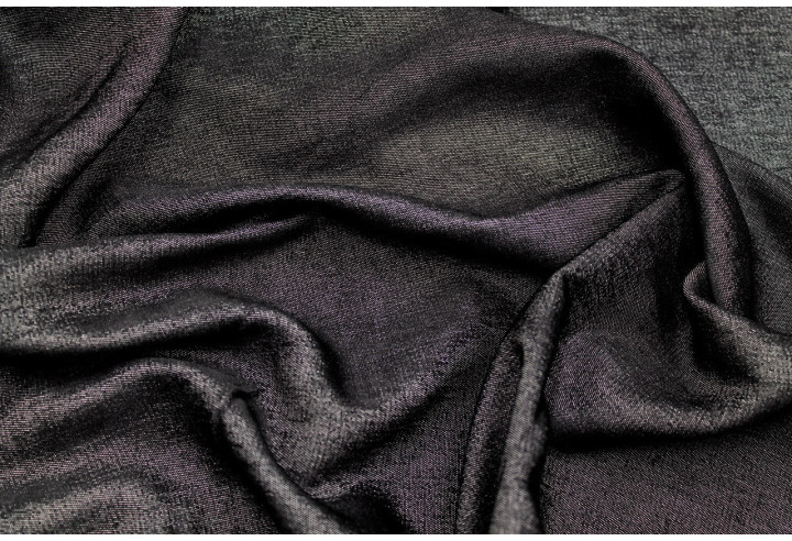 Tissu Jean Tencel Coton Noir -Au Mètre