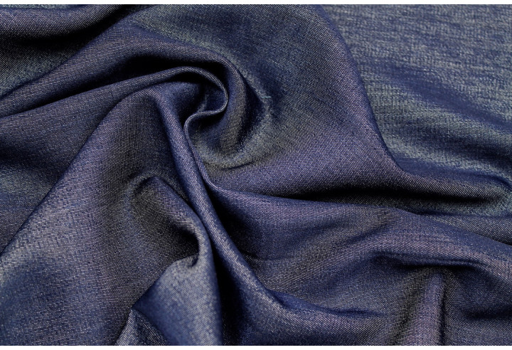 Tissu Jean Tencel Coton Bleu foncé -Au Mètre
