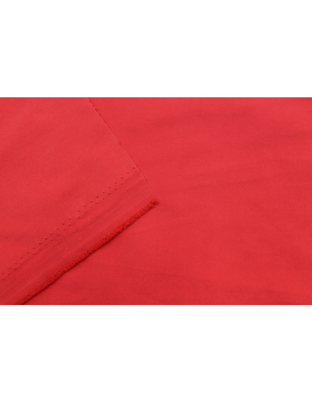 Tissu Doublure Imperméable Uni Rouge -Au Mètre