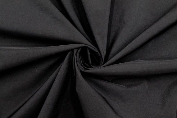 Tissu Doublure Imperméable Uni Noir -Coupon de 3 mètres