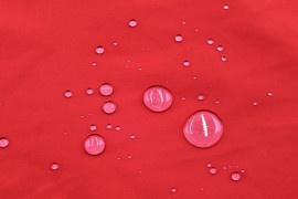 Tissu Doublure Imperméable Uni Rouge -Coupon de 3 mètres