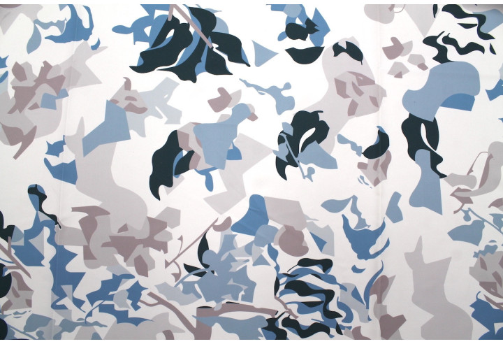 Tissu Doublure Imperméable Imprimé Artistik Blanc -Au Mètre