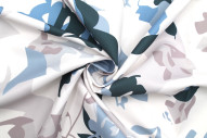 Tissu Doublure Imperméable Imprimé Artistik Blanc -Au Mètre