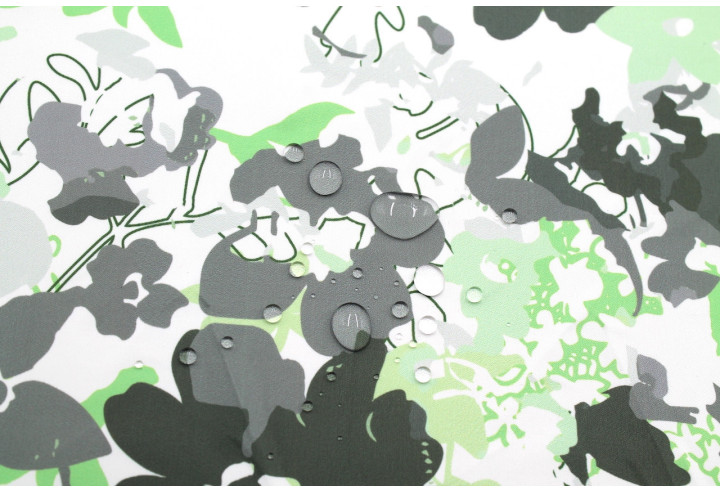 Tissu Doublure Imperméable Imprimé Fleur Forest -Au Mètre