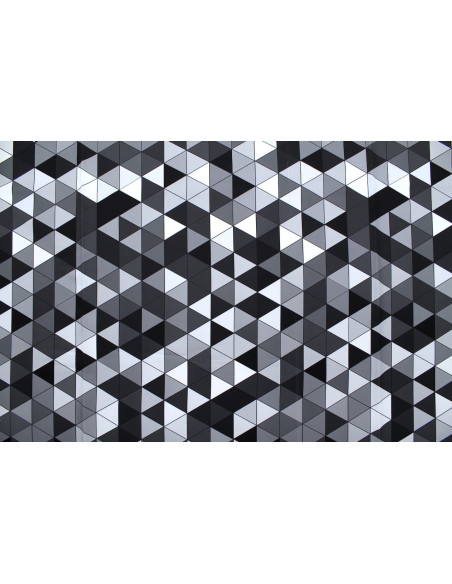 Tissu Doublure Imperméable Imprimé Damier Triangle -Au Mètre