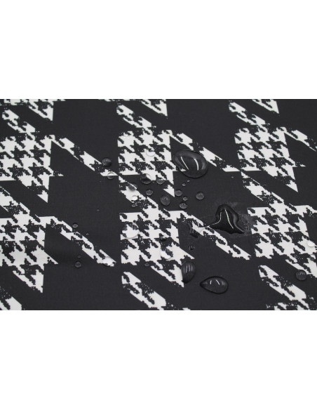 Tissu Doublure Imperméable Imprimé Pied de Poule -Au Mètre
