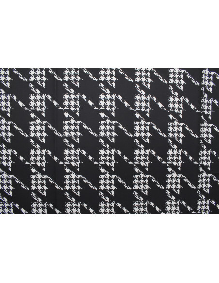 Tissu Doublure Imperméable Imprimé Pied de Poule -Au Mètre