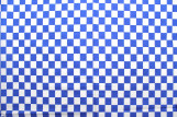 Tissu Popeline Coton Imprimé Damier Bleu -Au Mètre