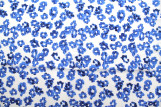 Tissu Popeline Coton Imprimé Tâches Bleu -Au Mètre