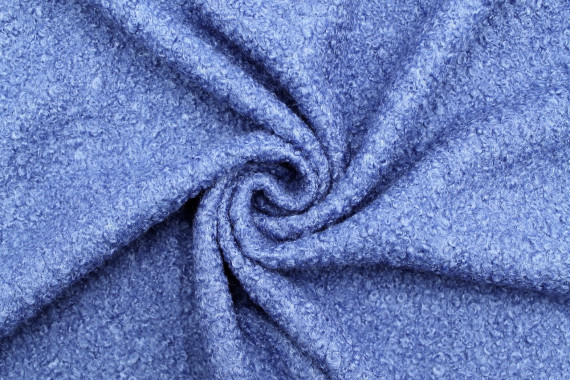 Tissu Tweed Bouclette Chloé Royal -Au Mètre