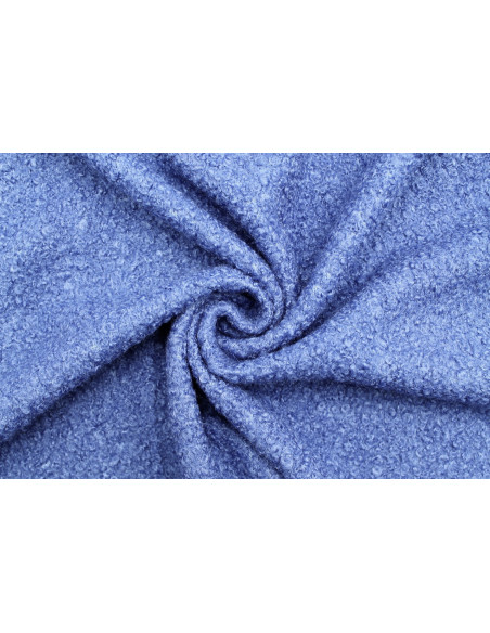 Tissu Tweed Bouclette Chloé Royal -Au Mètre