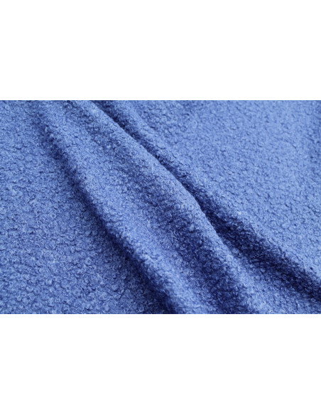 Tissu Tweed Bouclette Chloé Royal -Au Mètre