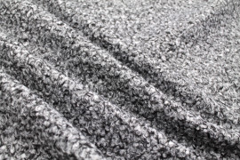 Tissu Tweed Bouclette Chloé Gris chiné -Au Mètre