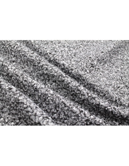 Tissu Tweed Bouclette Chloé Gris chiné -Au Mètre