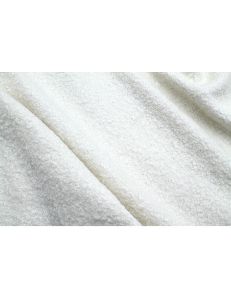 Tissu Tweed Bouclette Chloé Écru -Au Mètre