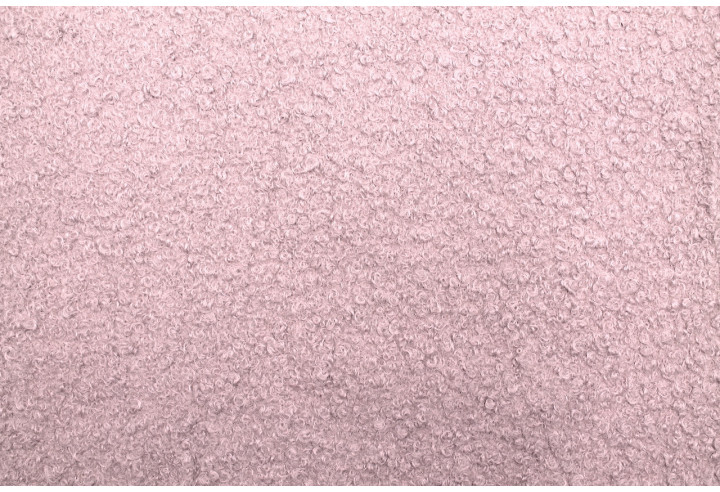 Tissu Tweed Bouclette Chloé Rose poudré -Au Mètre