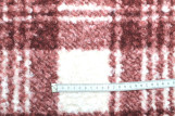 Tissu Tweed Bouclette Chloé Carreaux Bordeaux/Écru -Au Mètre