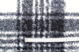 Tissu Tweed Bouclette Chloé Carreaux Noir/Écru -Au Mètre