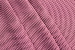 Tissu Nid d'abeille Bois de Rose -Au mètre 2