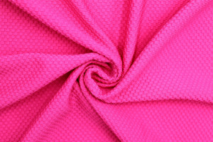 Tissu Nid d'abeille Fuchsia -Au mètre