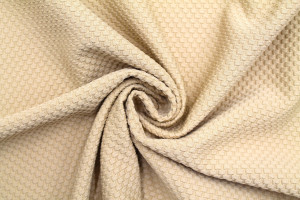 Tissu Nid d'abeille Beige -Au mètre