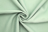 Tissu Nid d'abeille Vert Jade -Au mètre