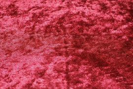 Tissu Panne de Velours Rouge Coupon de 3 metres