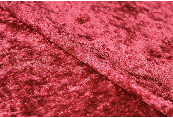 Tissu Panne de Velours Rouge -Au Metre