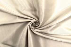 Tissu Satin Soyeux peau de pêche Beige foncé -Au mètre