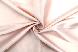 Tissu Satin Soyeux peau de pêche Rose pâle -Au mètre